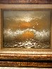 Crashing Waves 1971 12x14 Original Painting by Menashe Kadishman - 1