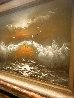 Crashing Waves 1971 12x14 Original Painting by Menashe Kadishman - 5