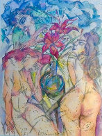 Untitled Watercolor 1989 25x30 Watercolor by Vyacheslav Kalinin - 0 Untitled Watercolor 1989 25x30 Watercolor by Vyacheslav Kalinin - 0