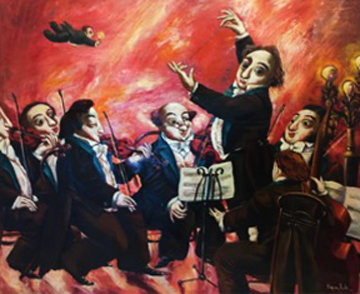 Mozart Series 1993 41x43 Huge Original Painting - Alexander Kanchik Mozart Series 1993 41x43 Huge Original Painting - Alexander Kanchik