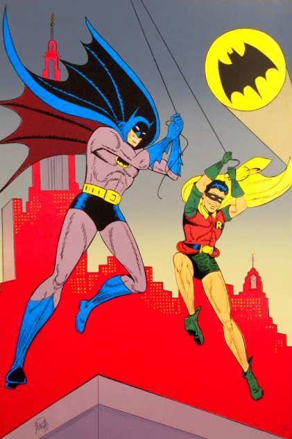 Batman and Robin 1989 - Huge Limited Edition Print by Bob Kane