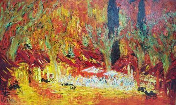 Cipres Provançal 2018 39x63 Original Painting - Mark Kaplan Cipres Provançal 2018 39x63 Original Painting - Mark Kaplan