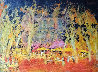 Saint-Tropez En Septembre, France 1999 42x53 Huge Original Painting by Mark Kaplan - 0