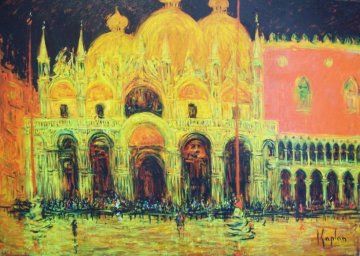 Allagamento San Marco 2012 68x44 Huge Original Painting - Mark Kaplan Allagamento San Marco 2012 68x44 Huge Original Painting - Mark Kaplan