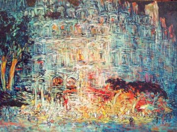 Noctulienes De VII 2012 44x63 Huge Original Painting - Mark Kaplan Noctulienes De VII 2012 44x63 Huge Original Painting - Mark Kaplan