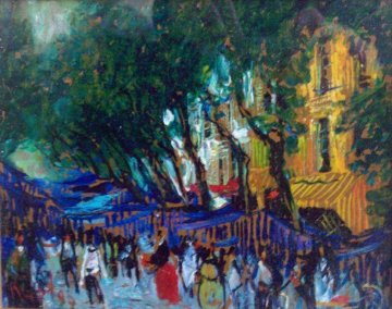 Marche A Toulon 2014 8x13 Original Painting - Mark Kaplan Marche A Toulon 2014 8x13 Original Painting - Mark Kaplan