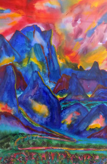 Rhythmic Impressions Watercolor 1993 69x49 Watercolor - Phyllis Kapp Rhythmic Impressions Watercolor 1993 69x49 Watercolor - Phyllis Kapp