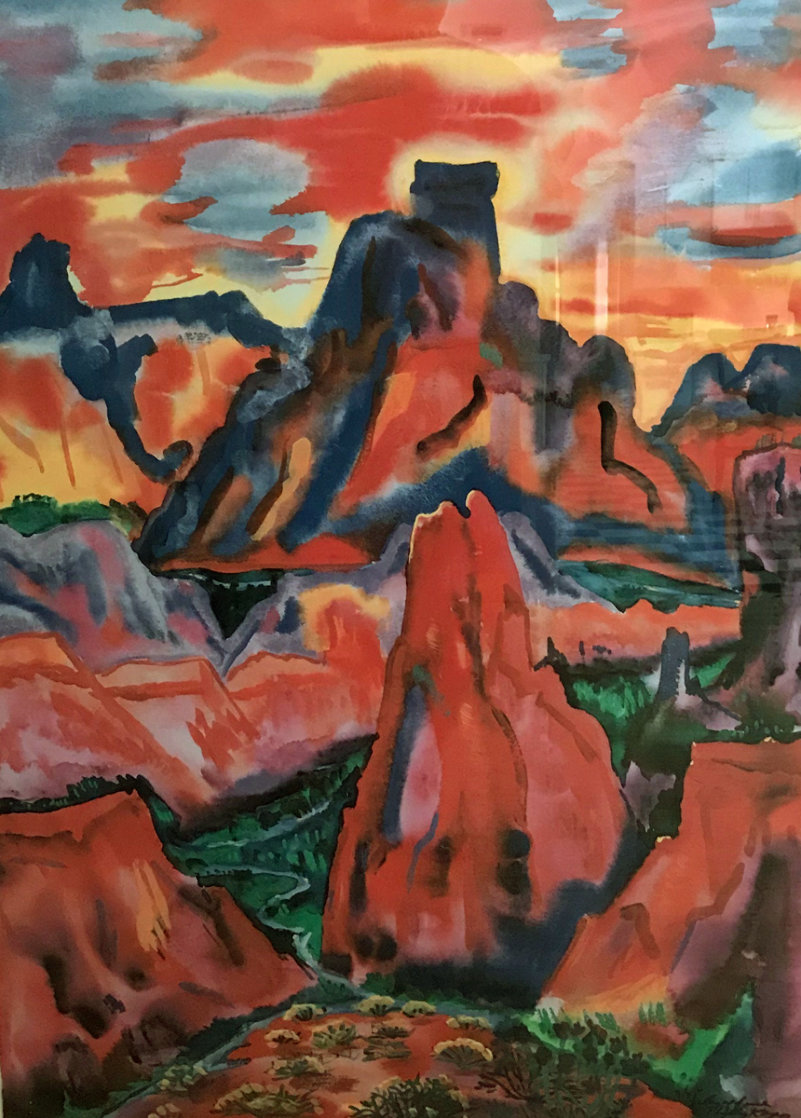 Valley of Love 1992 Limited Edition Print by Phyllis Kapp