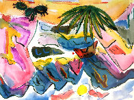 Untitled Watercolor 1990 32x25 Watercolor by Phyllis Kapp - 0