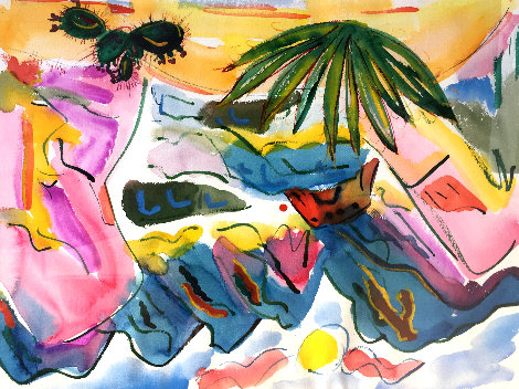 Untitled Watercolor 1990 32x25 Watercolor - Phyllis Kapp
