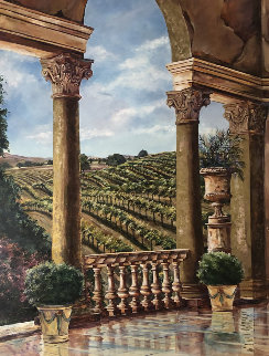 Vineyard Rhapsody 68x52 Original Painting - Karen Stene Vineyard Rhapsody 68x52 Original Painting - Karen Stene