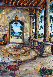 One Red Rose 60x40 Original Painting - Karen Stene One Red Rose 60x40 Original Painting - Karen Stene