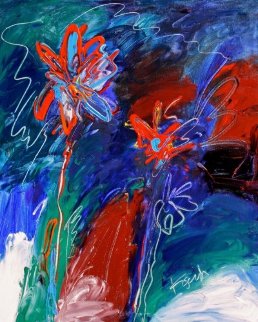 Evening's Garden #2 2012 30x24 Original Painting - Peter Karis Evening's Garden #2 2012 30x24 Original Painting - Peter Karis