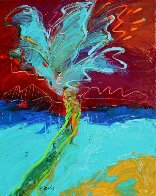 Suspension Bridge Palm 30x24 Original Painting by Peter Karis - 1 Suspension Bridge Palm 30x24 Original Painting by Peter Karis - 1