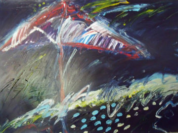 Beach Series 1987 42x53 Original Painting - Peter Karis Beach Series 1987 42x53 Original Painting - Peter Karis