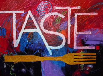 Taste 2014 57x45 Huge  Original Painting - Peter Karis