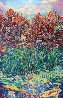 Hawaiian Lily Pond (mural size) 1988 122x78  Huge Mural Original Painting by Jan Kasprzycki - 0