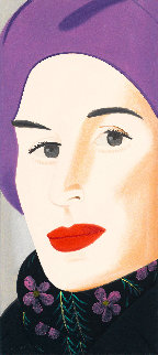 Purple Hat Ada 2017 Limited Edition Print - Alex Katz Purple Hat Ada 2017 Limited Edition Print - Alex Katz