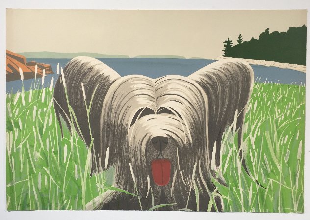 Dog At Duck Trap 1973 Limited Edition Print by Alex Katz