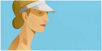 White Visor 2003 Limited Edition Print - Alex Katz White Visor 2003 Limited Edition Print - Alex Katz