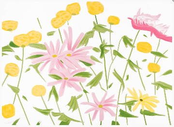 Spring Flowers 2017 Limited Edition Print - Alex Katz Spring Flowers 2017 Limited Edition Print - Alex Katz