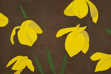 Yellow Flags 2013 Limited Edition Print - Alex Katz Yellow Flags 2013 Limited Edition Print - Alex Katz