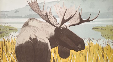Moose 1983 Limited Edition Print - Alex Katz Moose 1983 Limited Edition Print - Alex Katz