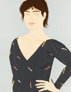 Grey Dress 1992 Limited Edition Print - Alex Katz Grey Dress 1992 Limited Edition Print - Alex Katz