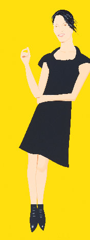 Black Dress 7, Carmen 2015 84x34 Huge Limited Edition Print - Alex Katz