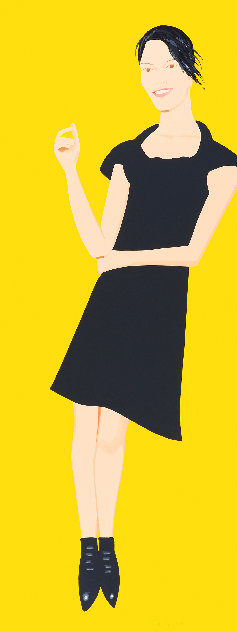Black Dress 7, Carmen 2015 84x34 Huge Limited Edition Print by Alex Katz