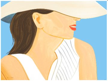 Vivien With Hat 2021 Huge 36x48 Limited Edition Print - Alex Katz Vivien With Hat 2021 Huge 36x48 Limited Edition Print - Alex Katz