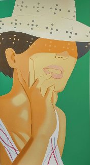 Straw Hat Vivien 2021 - Huge Mural Sized Limited Edition Print - Alex Katz