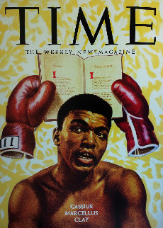 Mahummad Ail Oylmpian Cassius Marcellus Clay Unique 2010 36x48 Super Huge Original Painting - Steve Kaufman Mahummad Ail Oylmpian Cassius Marcellus Clay Unique 2010 36x48 Super Huge Original Painting - Steve Kaufman