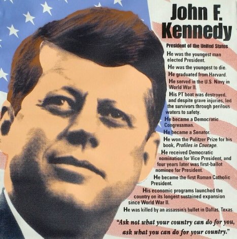 John F. Kennedy, Biography AP 2005 Limited Edition Print - Steve Kaufman