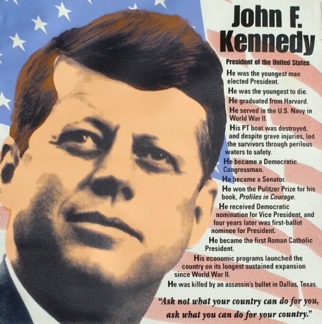 John F. Kennedy, Biography AP 2005 Limited Edition Print by Steve Kaufman
