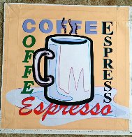 Coffee, Espresso AP 2005 Limited Edition Print by Steve Kaufman - 1 Coffee, Espresso AP 2005 Limited Edition Print by Steve Kaufman - 1