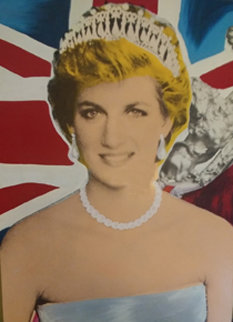 Princess Diana Embellished AP 2000 Limited Edition Print - Steve Kaufman Princess Diana Embellished AP 2000 Limited Edition Print - Steve Kaufman