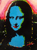 Mona Lisa - Blue PP Embellished Limited Edition Print by Steve Kaufman - 2