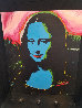 Mona Lisa - Blue PP Embellished Limited Edition Print by Steve Kaufman - 1
