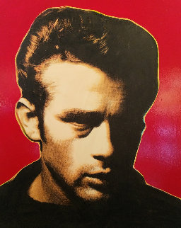 James Dean - Red - Embellished Limited Edition Print - Steve Kaufman