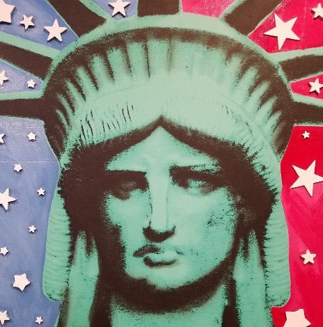 Statute of Liberty Embellished Limited Edition Print - Steve Kaufman