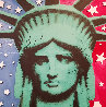 Statute of Liberty Embellished Limited Edition Print by Steve Kaufman - 0