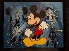 Mickey Mouse And Friends Embellished 47x37 Huge Limited Edition Print by Steve Kaufman - 2