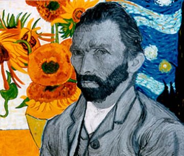 Van Gogh Embellished Limited Edition Print - Steve Kaufman Van Gogh Embellished Limited Edition Print - Steve Kaufman
