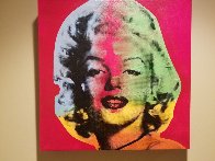 Marilyn- State VII Red Background Embellished 1995 Limited Edition Print by Steve Kaufman - 1