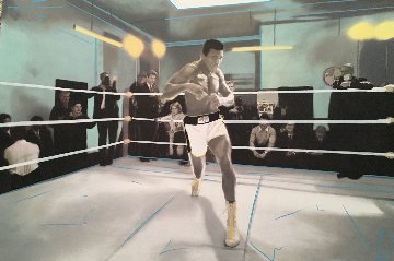 Muhammad Ali Collection Unique 32x48 Huge Original Painting - Steve Kaufman Muhammad Ali Collection Unique 32x48 Huge Original Painting - Steve Kaufman