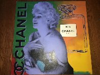Marilyn Monroe Chanel #5 Unique 54x54 Super Huge Original Painting by Steve Kaufman - 1 Marilyn Monroe Chanel #5 Unique 54x54 Super Huge Original Painting by Steve Kaufman - 1