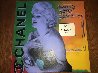 Marilyn Monroe Chanel #5 Unique 54x54 Original Painting by Steve Kaufman - 1 Marilyn Monroe Chanel #5 Unique 54x54 Original Painting by Steve Kaufman - 1