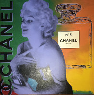 Marilyn Monroe Chanel #5 Unique 54x54 Super Huge Original Painting by Steve Kaufman - 0 Marilyn Monroe Chanel #5 Unique 54x54 Super Huge Original Painting by Steve Kaufman - 0