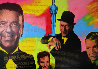 Frank Sinatra 1990 Embellished - Huge Mural Size Limited Edition Print by Steve Kaufman - 0